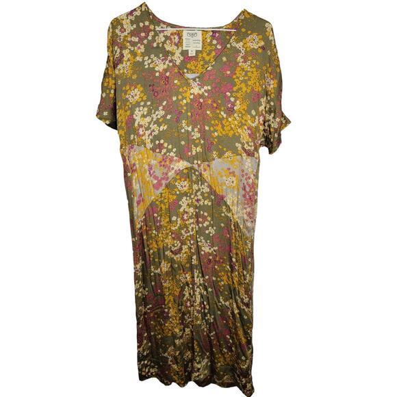 Anthropologie Tiny Shoreline Floral Midi Dress Sz Small - Picture 3 of 16